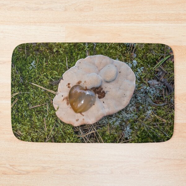 Item preview, Carnelian Heart on a Large Wild Mushroom in a Forest designed and sold by Jon Shore.