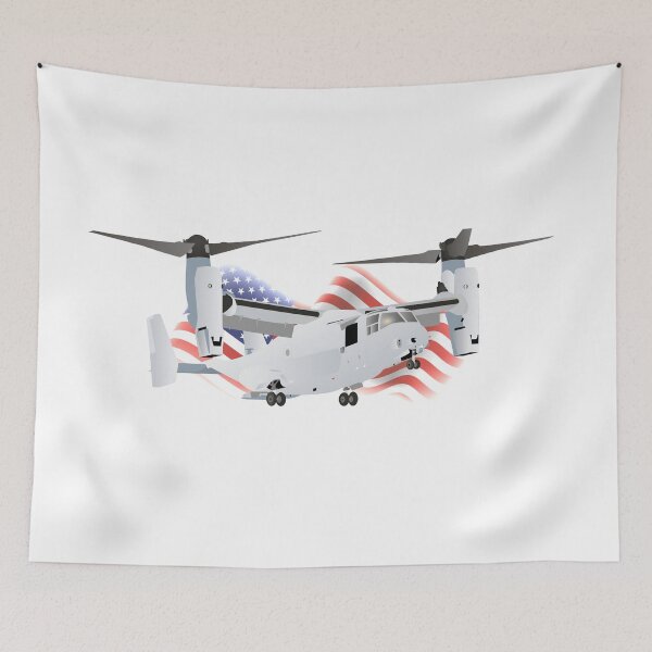 Item preview, Osprey Convertiplane Aircraft with American Flag designed and sold by NorseTech.