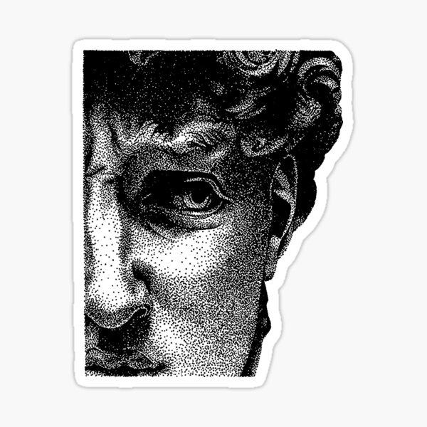 Artikel-Vorschau von weiße griechische Statue halbes Gesicht, designt und verkauft von Houd-Ammari77.