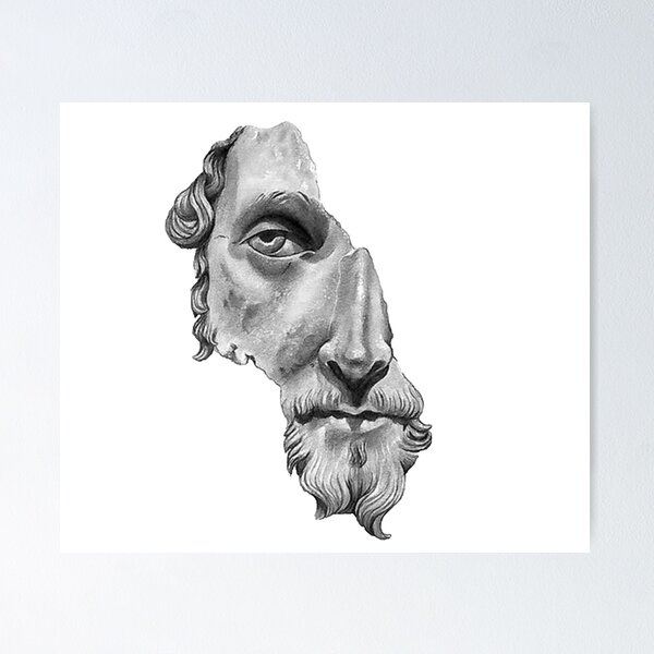 Item preview, Cracked Greek Statue face designed and sold by Houd-Ammari77.
