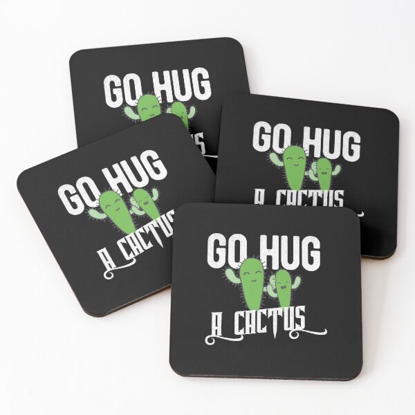 Item preview, Funny Cute Sarcastic Go Hug A Cactus Illustration Joke Humor designed and sold by ripsydesigns.