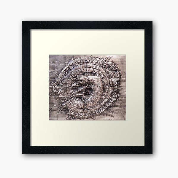 Aztec Alien Framed Art Print