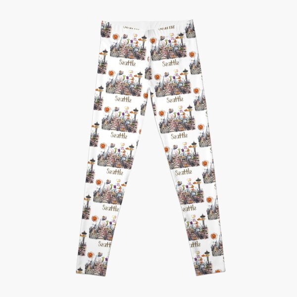 POP ART Crazy City of Seattle Leggings