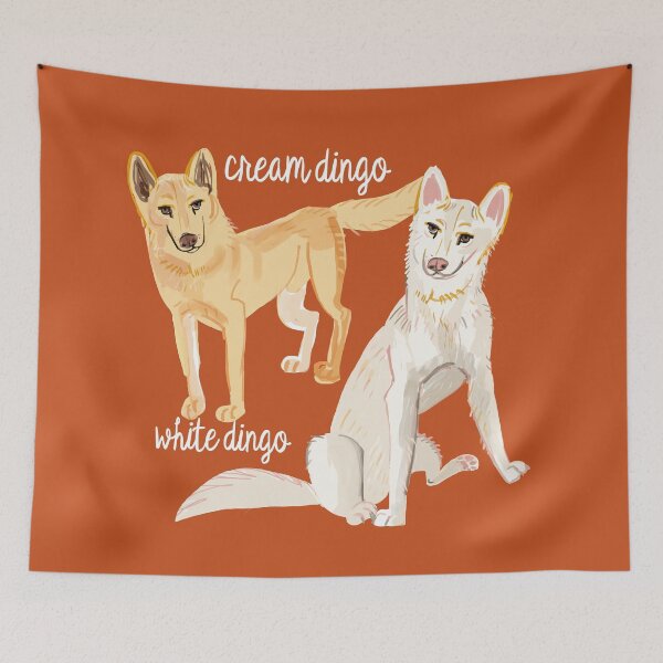 Item preview, White and cream dingoes designed and sold by belettelepink.