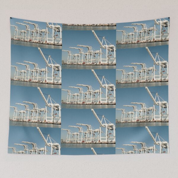 Item preview, Shipping cranes at the Port of Oakland designed and sold by Martha Sherman.