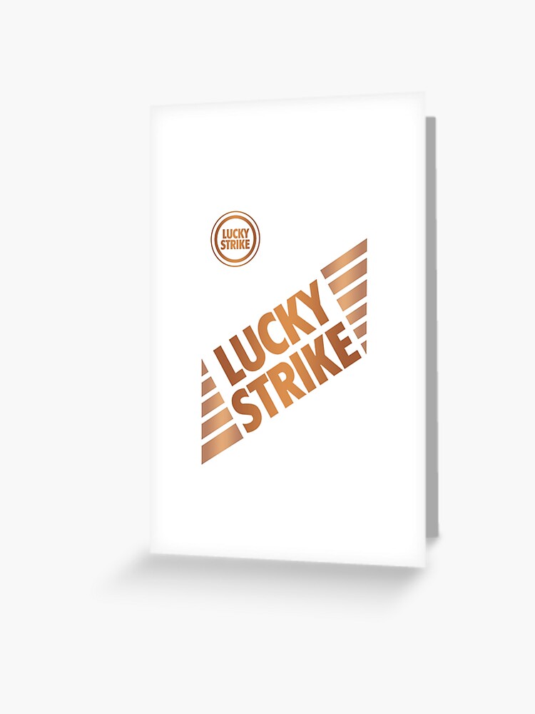 Lucky Strike GOLD Greeting Card by DonGHOST