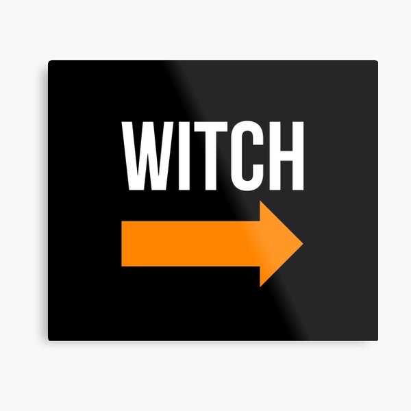 I'm With The Witch | Halloween Metal Print