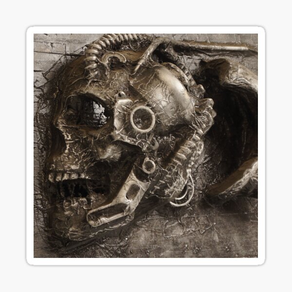 Cyber Skull Sticker