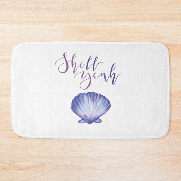 Item preview, Shell yeah - purple mermaid shell print  designed and sold by amyverse.