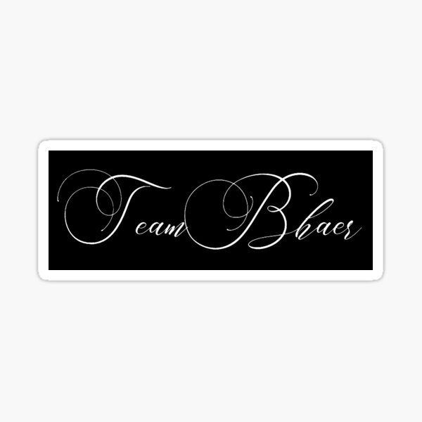 TeamBhaer Black and White Palette Sticker
