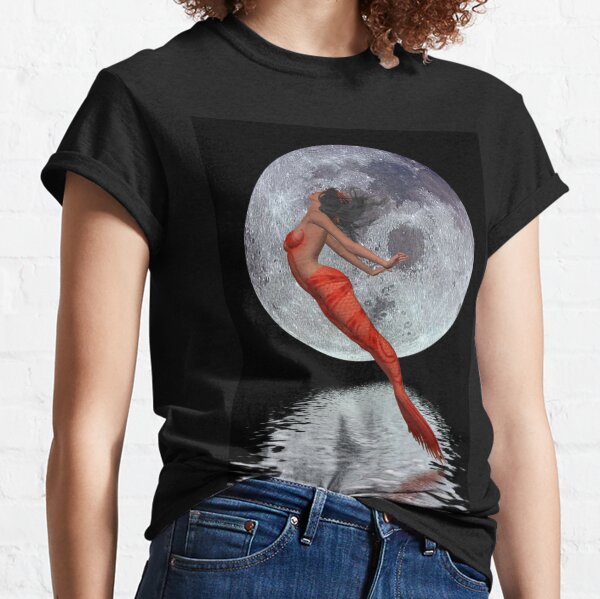 Freedom .. mermaid in moonlight Classic T-Shirt