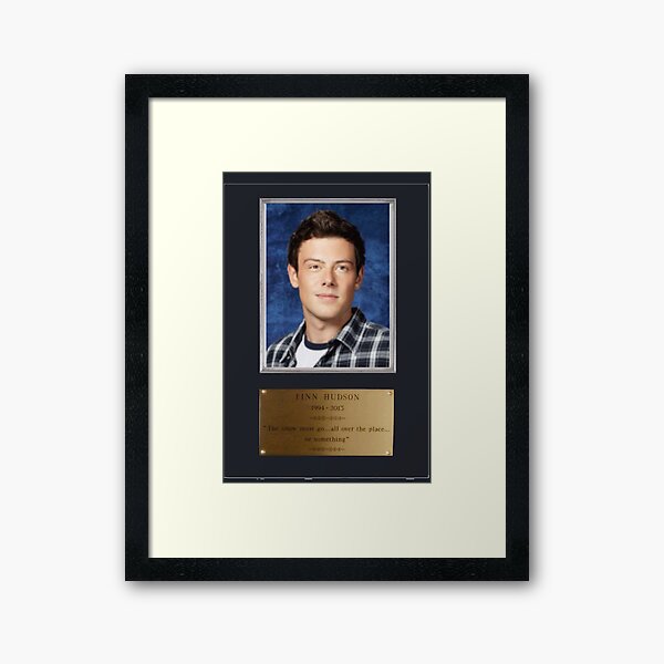 Placa de Finn Hudson Lámina enmarcada