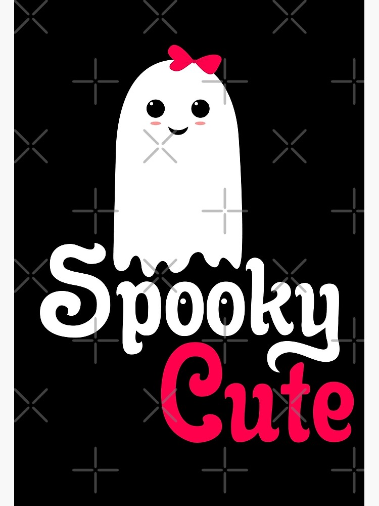 Spooky Cute Ghost Funny Halloween Design Greeting Card for Sale