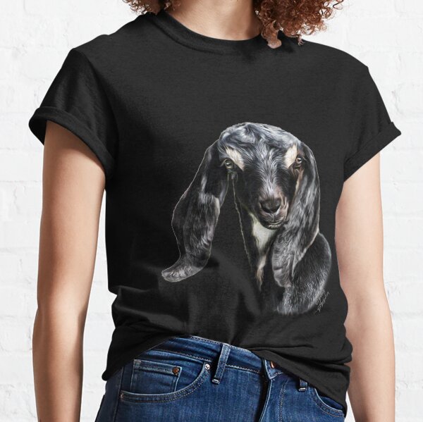Portrait of a Goat - Nubian Goat Kid "CHUCK" Classic T-Shirt