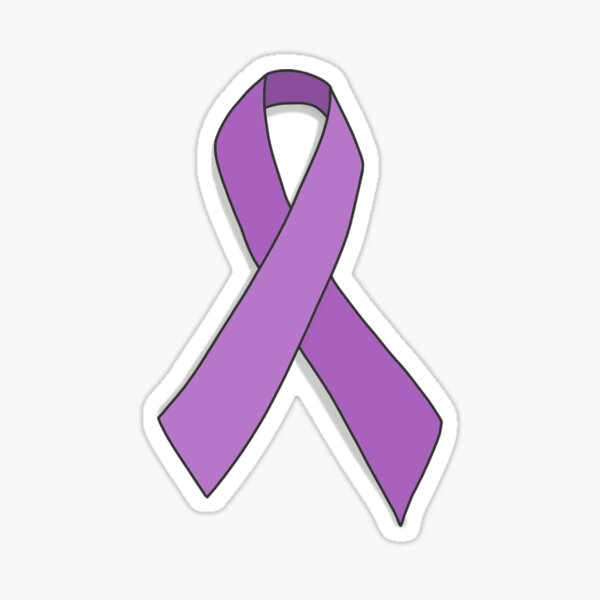 Epilepsy Awareness Month Purple Ribbon Advocacy' Sticker