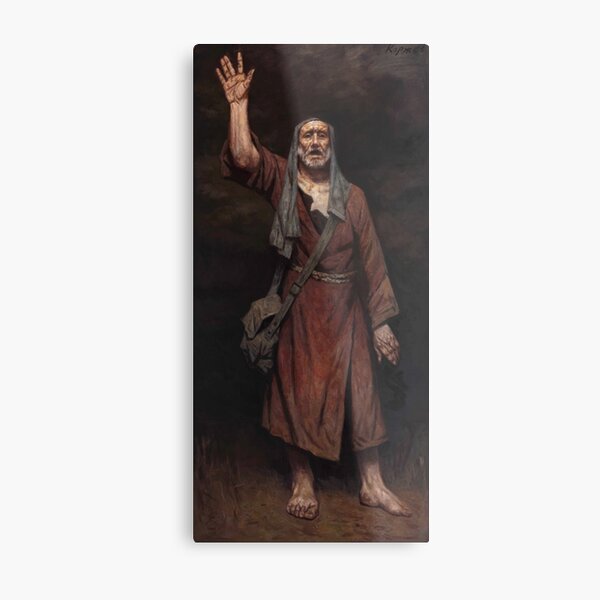 Художник Коржев Гелий Михайлович, The Prophet, Artwork, Painting, Portrait, Realism, Oil,  Canvas,  2011, Private collection Metal Print
