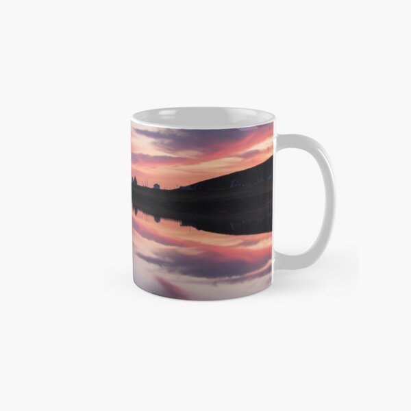 Awakening, boats in a bay at sunrise Classic Mug