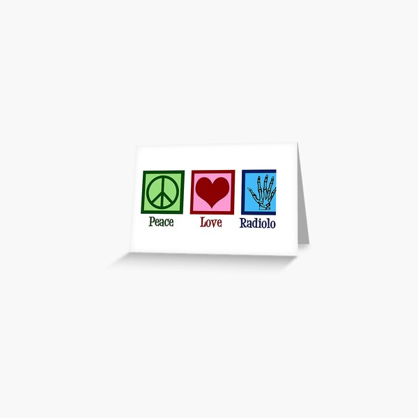 Paz Amor Radiología Tarjetas de felicitación