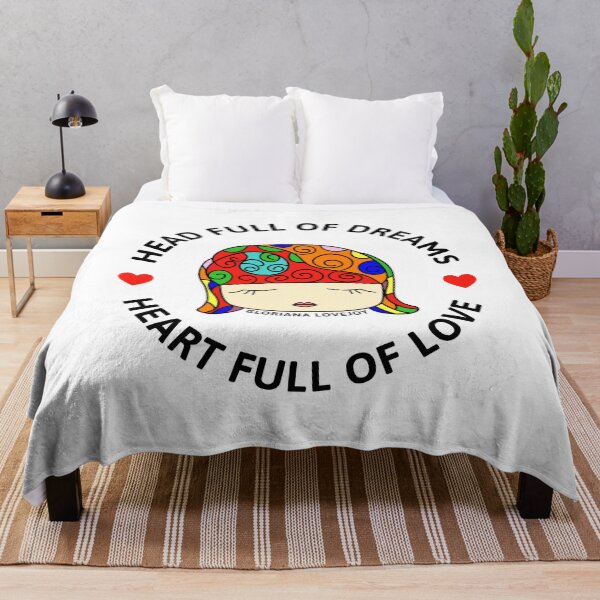 Item preview, Head Full Of Dreams - Heart Full Of Love (White) designed and sold by 4wordsmovement.