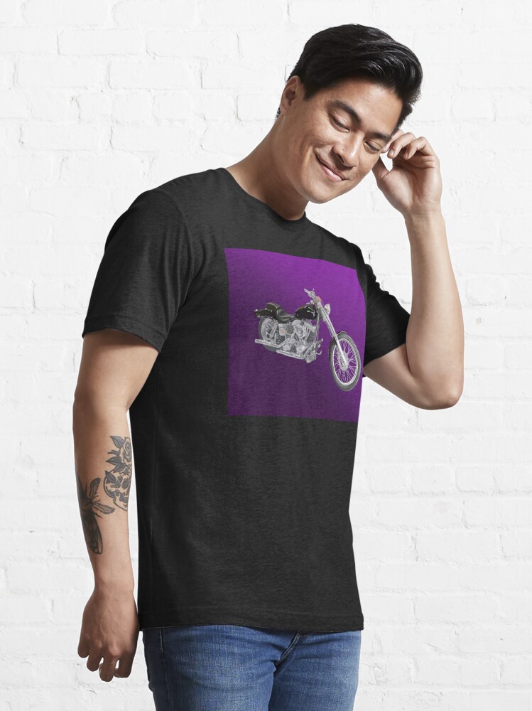 Swedish Chopper in Black on Purple | Essential T-Shirt