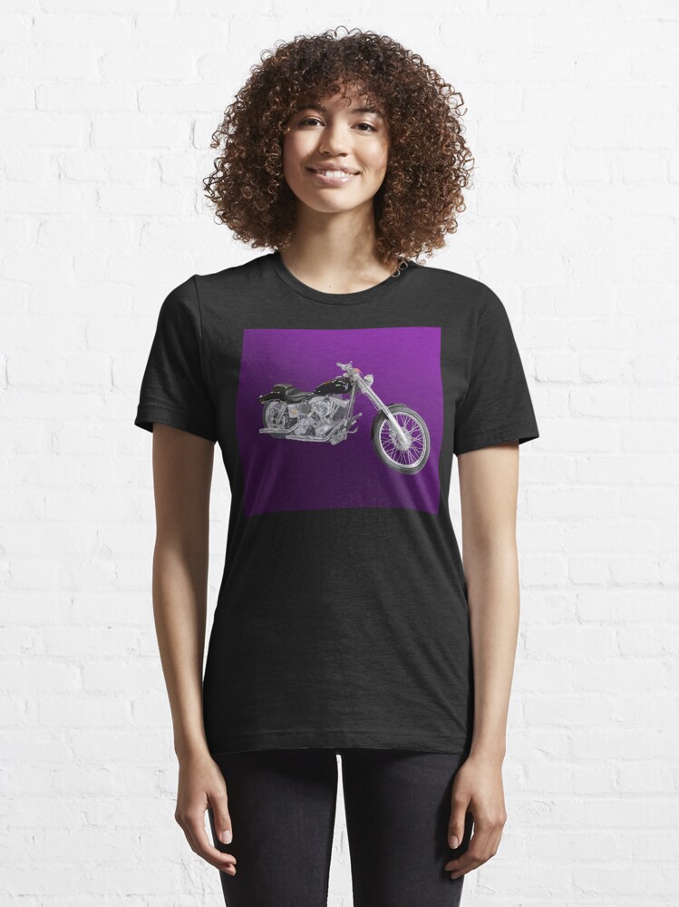 Swedish Chopper in Black on Purple | Essential T-Shirt