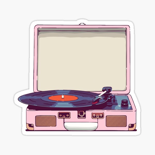 Record Player Stickers Redbubble