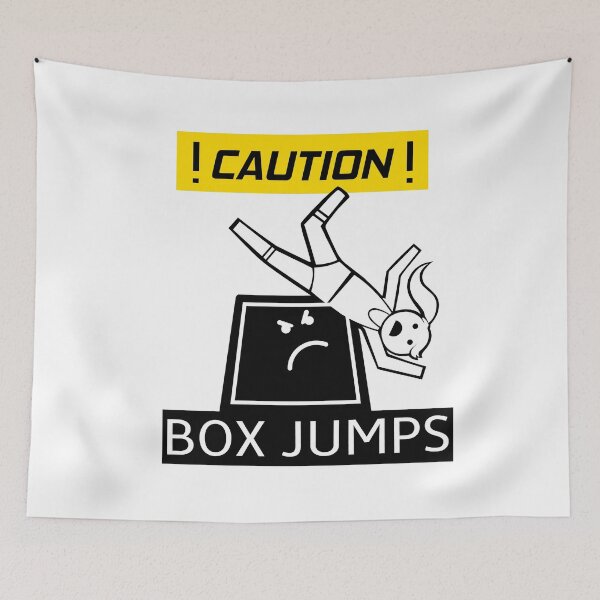 Item preview, Fitness funny, Box jumps, gym humor, fit  designed and sold by Tim Addison.