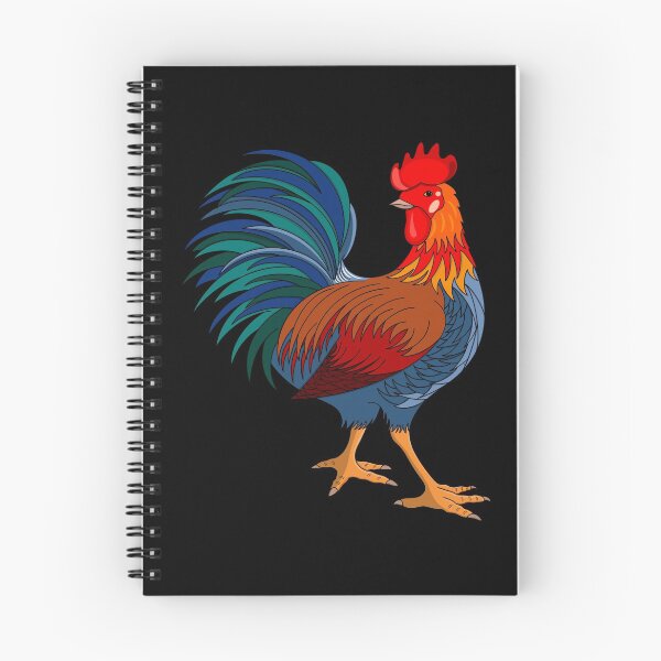 Item preview, Colorful Rooster on Black designed and sold by Gsallicat.