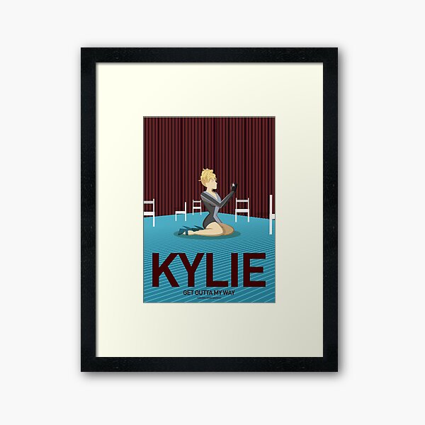 Kylie - Get Outta My Way Framed Art Print