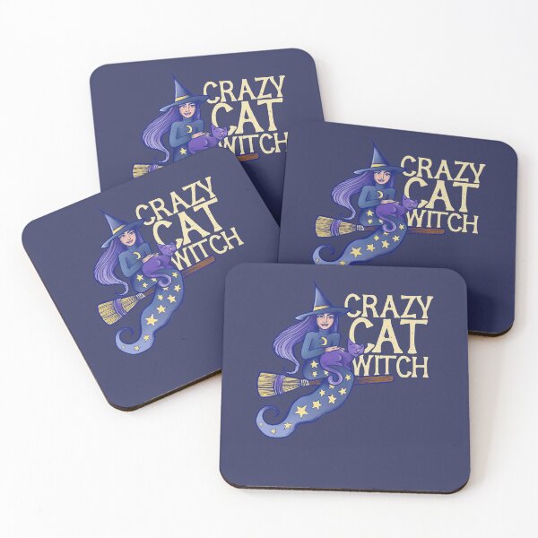 Item preview, Crazy Cat Witch designed and sold by FrictionMaxxing.