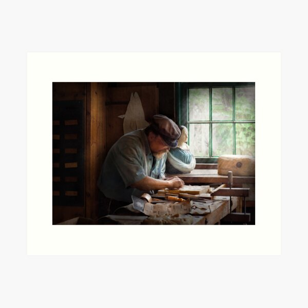 Item preview, Trade - Carpenter - Carving the Figurehead  designed and sold by Mike Savad Photography.