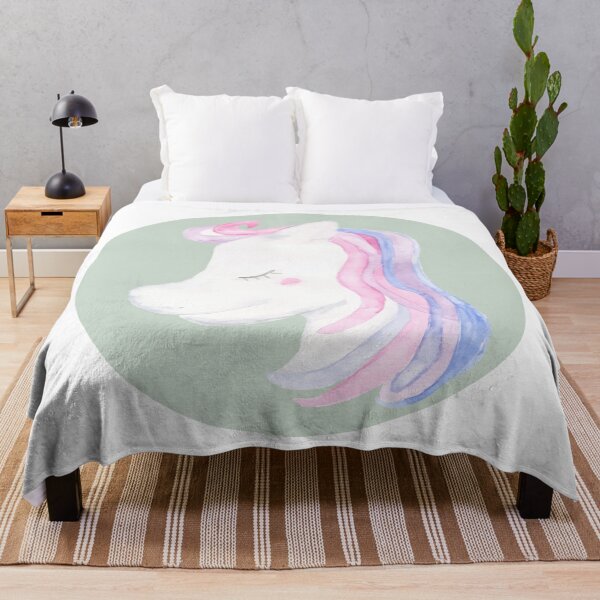 Item preview, Watercolor sleeping unicorn designed and sold by Harpley Design Studio.