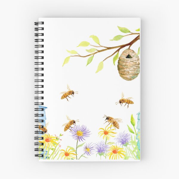 Item preview, Acuarela de abejas y colmena de abejas designed and sold by cornercroft.
