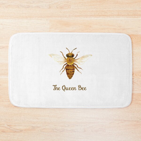 Item preview, Watercolour illustration of the queen bee designed and sold by cornercroft.