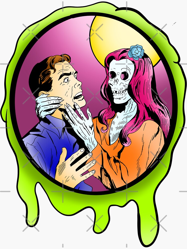 "Zombie love" Sticker by Zoebledsoe Redbubble