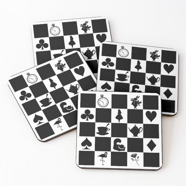 Item preview, Alice in Wonderland Inspired Chess Board Silhouette designed and sold by The_Girly_Nerd_Shop.