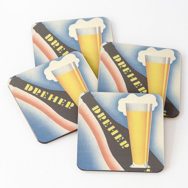 Item preview,  Beer and Bottle Art Deco Poster designed and sold by vintagevivian.
