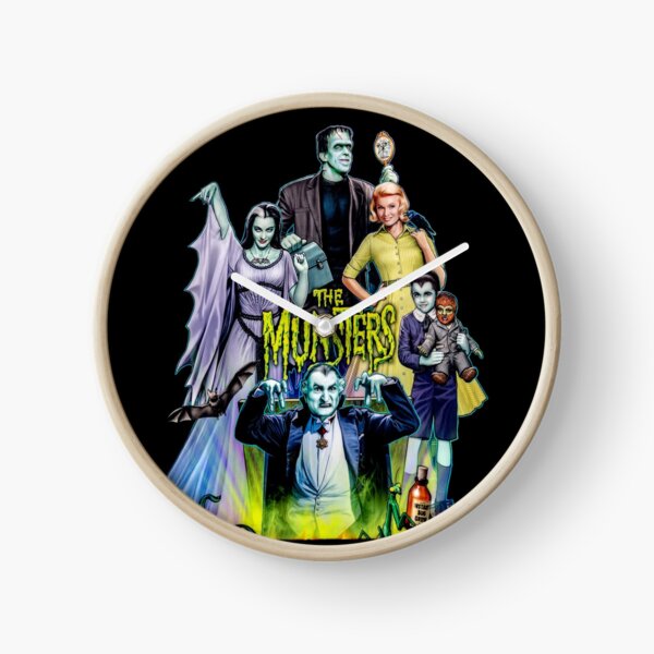 PORTRAIT DE LA FAMILLE MUNSTERS Horloge