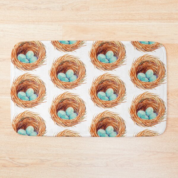 Item preview, Watercolor illustration of bird nest designed and sold by cornercroft.