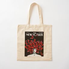 NEW YORKER : Vintage Monarch Butterfly Magazine Print Cotton Tote Bag
