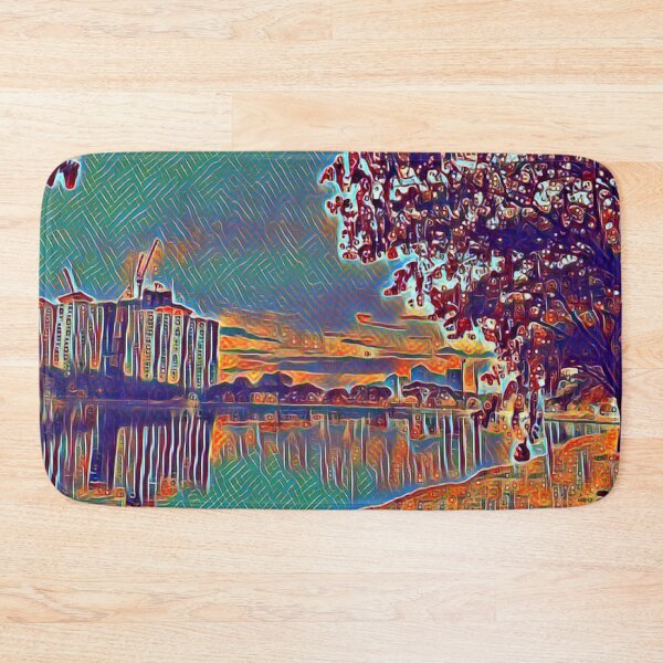 Item preview, Surreal City Near A Lake designed and sold by Kerry-Symetria.