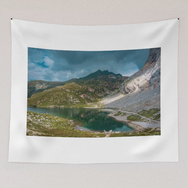 Item preview, The Volaia lake in a cloudy summer day designed and sold by zakaz86.