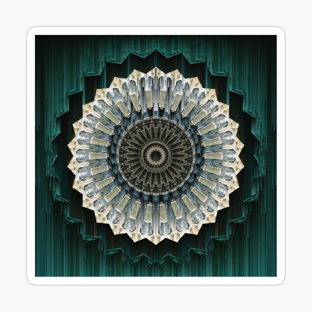 Rise Geometric Abstract Kaleidoscope Pixel Sort Glitch Pattern Greeting Card By Liamwarrart Redbubble