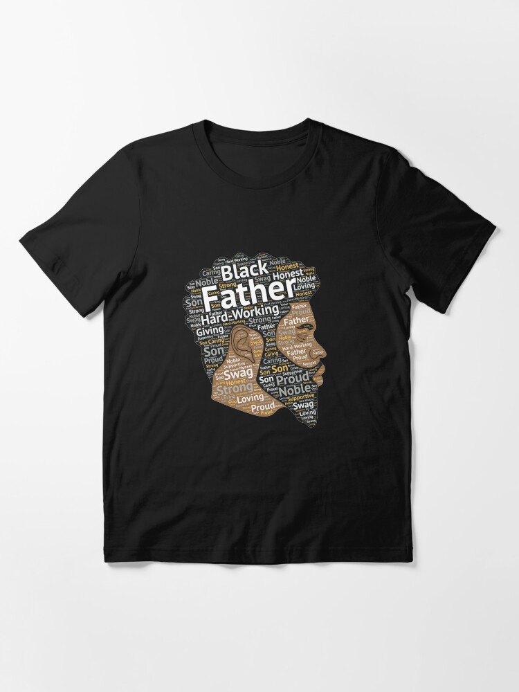 black fathers day shirt