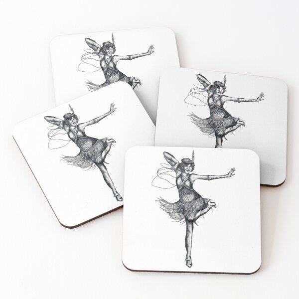 Item preview, Flapper girl illustration - Charleston dancer designed and sold by amyverse.