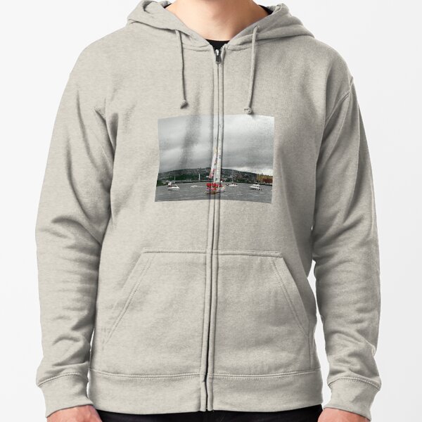 Derry Clipper Yacht - River Foyle Derry Ireland Zipped Hoodie