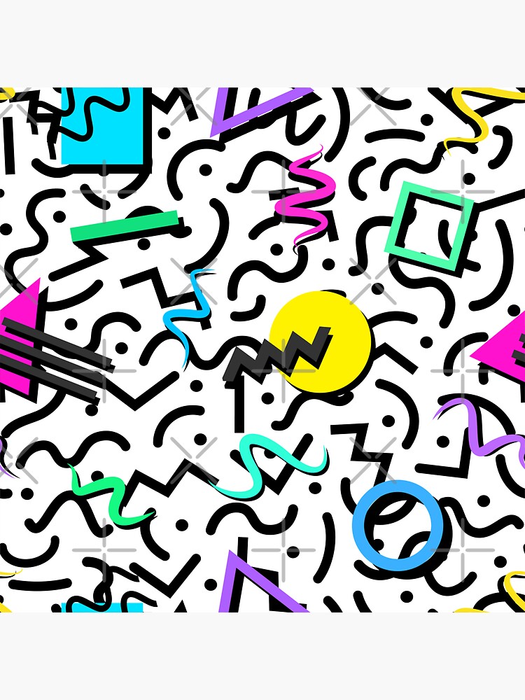 Neon Abstract Shapes Vinyl