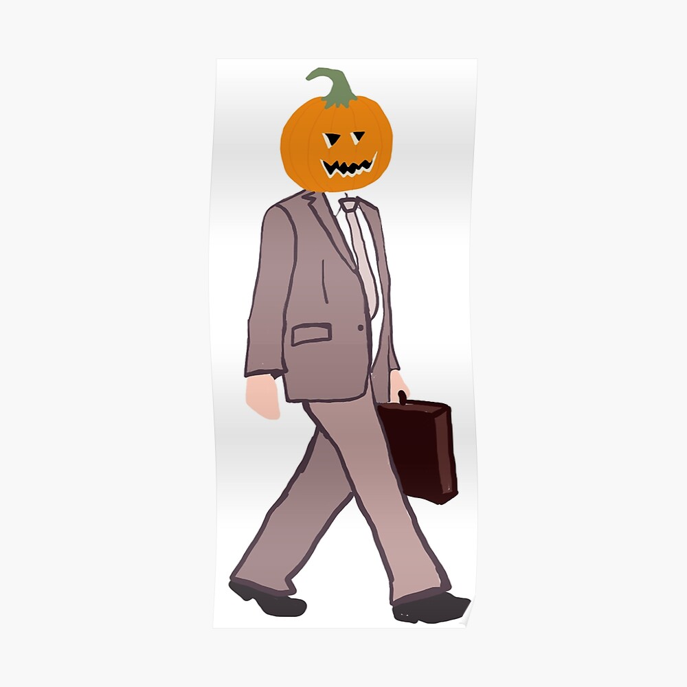 Pumpkin Dwight Sticker