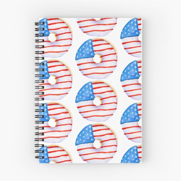Item preview, Watercolor Donut of flag of America  designed and sold by cornercroft.