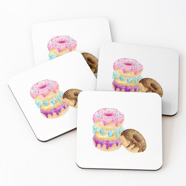 Item preview, Watercolor stack of donuts designed and sold by cornercroft.